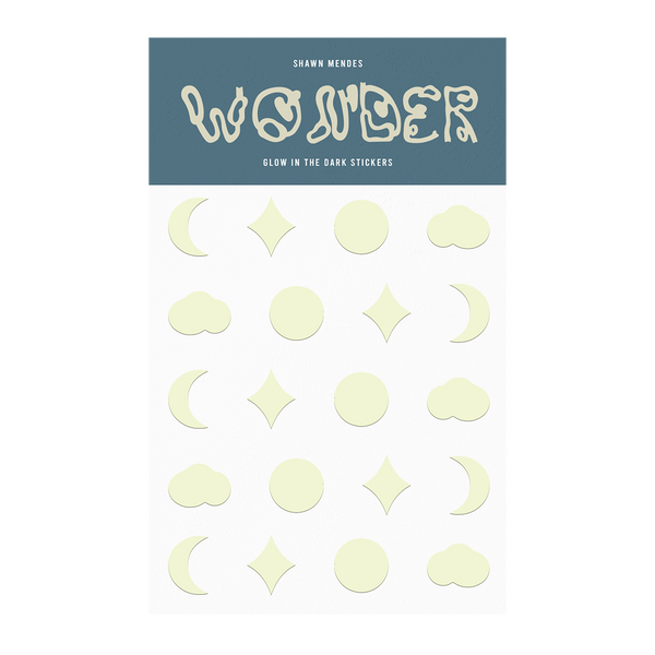 WONDER GLOW IN THE DARK STICKER PACK - Shawn Mendes UK